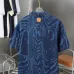 Louis Vuitton short sleeved shirts for men Rippled denim shirt #A52988