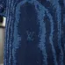 Louis Vuitton short sleeved shirts for men Rippled denim shirt #A52988