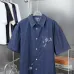 Louis Vuitton short sleeved shirts for men denim shirt #A52981