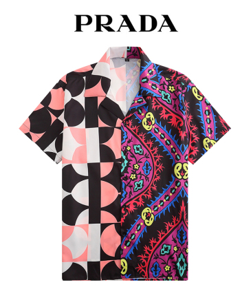Prada Shirts for Prada Short-Sleeved Shirts For Men #999921210