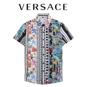 Versace Shirts for Versace Shorts-Sleeveds Shirts For Men #999901029