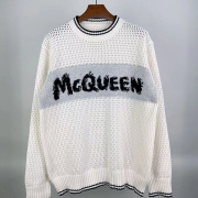 Alexander McQueen Sweaters White/Red #A23145