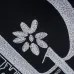 Dior Embroidered Logo Round Neck Sweatshirt Black/White #A53792