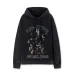 Off - White Black Hoodie With Artistic Graphic And Brand Tribute Design #A54248