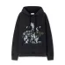 Off - White Black Hoodie With Artistic Graphic Print And Brand Elements #A54247