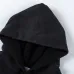 Off - White Black Hoodie With Artistic Graphic Print And Branded Details #A54245