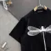 Alexander McQueen T-shirts dragonfly Black/White #A46881