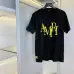 Amiri T-shirts Big letters Black/White/Grey  #A46866