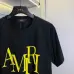 Amiri T-shirts Big letters Black/White/Grey  #A46866