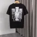 Amiri T-shirts Front and back pattern printing letter logo embroidery 260g double yarn cotton fabric #A47346