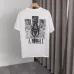 Amiri T-shirts Front and back pattern printing letter logo embroidery 260g double yarn cotton fabric #A47346