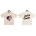 Amiri T-shirts HOPELESS ROMANTIC printing T-shirts Black/White #A48500