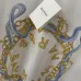 Balmain Paris White/Black T Shirt with Gold Chain and Blue Ribbon Circular Graphic Design for Men #A54257