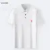 Burberry T-Shirts Polo for MEN Solid Color Black/White #A46583