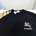 Burberry T-Shirts for MEN Black Cross Stitch EKD​ Cotton T-shirt #A53446