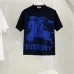 Burberry T-Shirts for MEN Crew Neck Black/White/ Printing #A46426