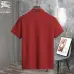 Burberry T-Shirts polo for MEN Solid Color Black/White/Red/Khaki #A46579