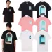 Casablanca L'Arc Colore Printed Cotton T-shirt Pink/Black/White Casablanca #A53438