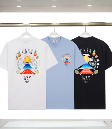 Casablanca T-Shirts 260g Black/White/Blue #A53070