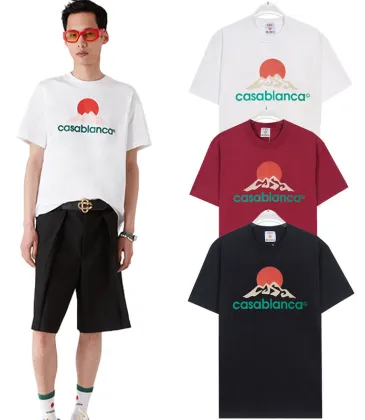 Casablanca T-Shirts Black/White/Red #A52888
