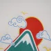 Casablanca T-Shirts Casablanca – Wavy Mountain T-shirt  Black/White/Green #A53436