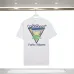 Casablanca T-Shirts Miami Open x Forte Dei Marmi Short Sleeve Silk Shirt  Black/White #A53437