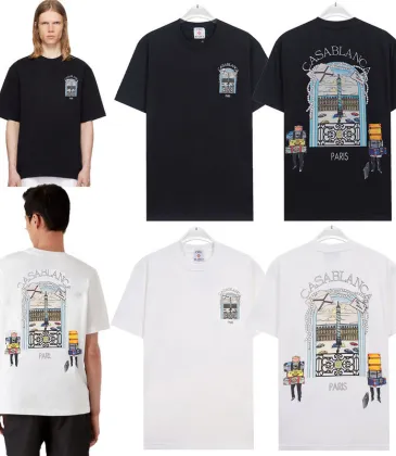 Casablanca graphic-print Cotton T-shirt Black/White Casablanca #A53440