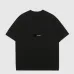 Ch**el T-Shirts Solid Color Crew Neck Black/White #A46472