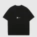 Ch**el T-Shirts Solid Color Crew Neck Black/White #A46472