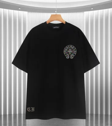 Chrome Hearts T-shirt for MEN Black/White #A53513
