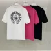 Chrome Hearts T-shirt for MEN Crew Neck  printing Black/White/Red #A46417