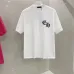 Chrome Hearts T-shirt for MEN Crew Neck  printing Black/White/Red #A46417