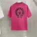 Chrome Hearts T-shirt for MEN Crew Neck  printing Black/White/Red #A46417