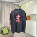 Chrome Hearts T-shirt for MEN Gothic Cross &amp; Colorful Splash Art Black/White/Red #A54214