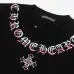 Chrome Hearts T-shirt for MEN cross Black/White #A46970