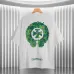 Chrome Hearts White T-shirt Green Jungle Themed Logo Art Nature Inspired Luxury Black/White #A54217