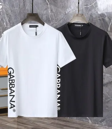 D&amp;G T-Shirts for MEN Black/White #A47083