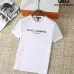 D&amp;G T-Shirts for MEN Crew Neck Black/White/Grey/Dark Blue Printing logo letter  #A46470