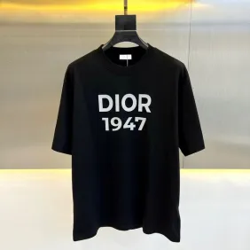 Dior 1947 Logo T-shirts for men A Tribute to Timeless Luxury Heritage Black/White #A54212