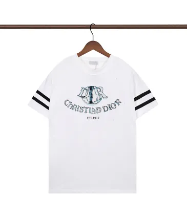 Dior T-shirts for men Christian Dior EST1917 Black/White #A53929