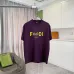 Fendi - Logo-Print Cotton-Jersey T-Shirt Black/White/Purple #A53422