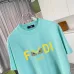 Fendi - Logo-Print Cotton-Jersey T-Shirt Black/White/Purple #A53422
