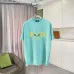 Fendi - Logo-Print Cotton-Jersey T-Shirt Black/White/Purple #A53422