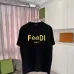 Fendi - Logo-Print Cotton-Jersey T-Shirt Black/White/Purple #A53422