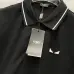 Fendi T-shirts Polo for men Cat's Eye Black/White #A46620