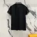 Fendi T-shirts Polo for men Printed collar Black/White #A46618