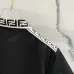 Fendi T-shirts Polo for men Printed collar Black/White #A46618