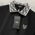 Fendi T-shirts Polo for men Printed collar Black/White #A46618