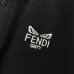 Fendi T-shirts Polo for men Printed collar Black/White #A46618