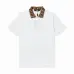 Fendi T-shirts Polo for men Printed collar Black/White #A46622